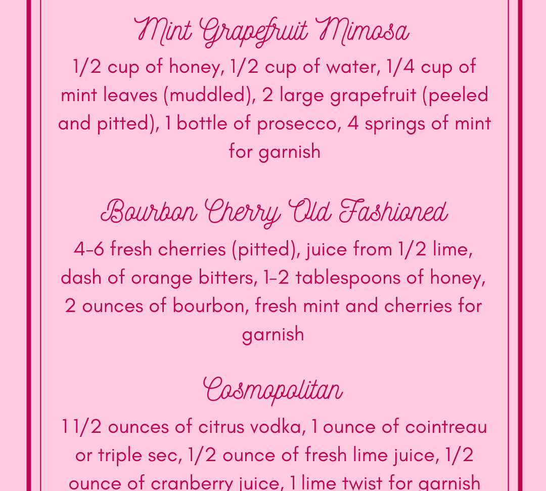 Galentine's Cocktails