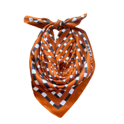 Burnt Orange + Grey Scarf