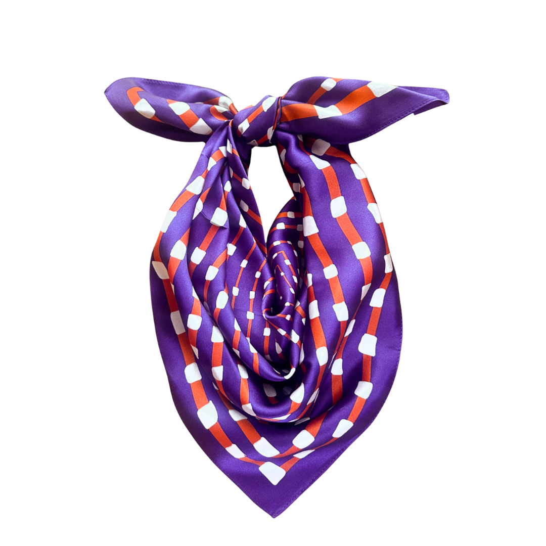Purple + Orange Scarf