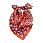 Orange + Navy Scarf