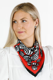 Red + Black Gameday Scarf