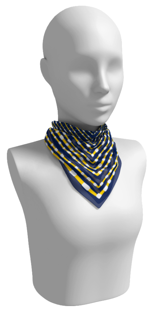 Blue + Yellow Gameday Scarf